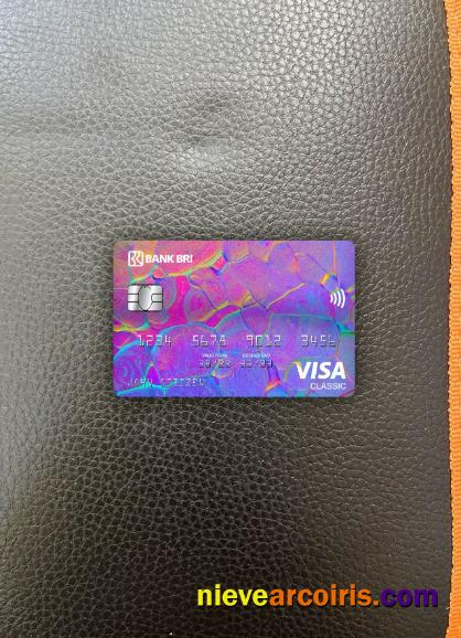 Indonesia Bank Rakyat Indonesia (BRI) visa classic card photolook